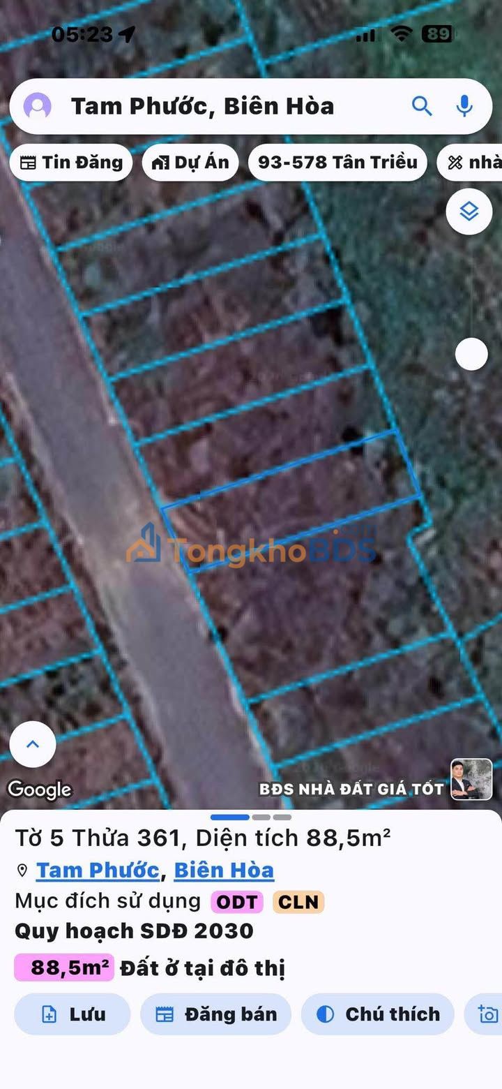 Đất Nhơn Trạch 55m² Sổ Riêng - Gần Vòng Xoay 60m ĐT - Giá 890 Triệu