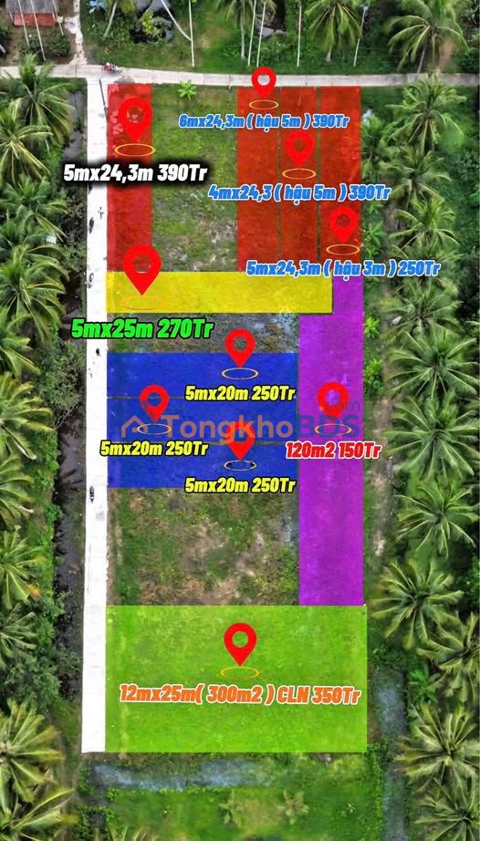 Đất nền Trà Vinh 5x20m 250 triệu - Sổ đỏ chính chủ