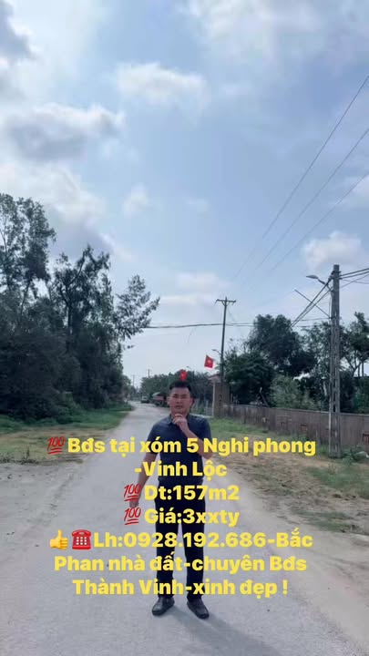 Đất nền Nghi Phong 157m² - Sổ đỏ sẵn, giá 3-4 tỷ, tiềm năng tăng giá