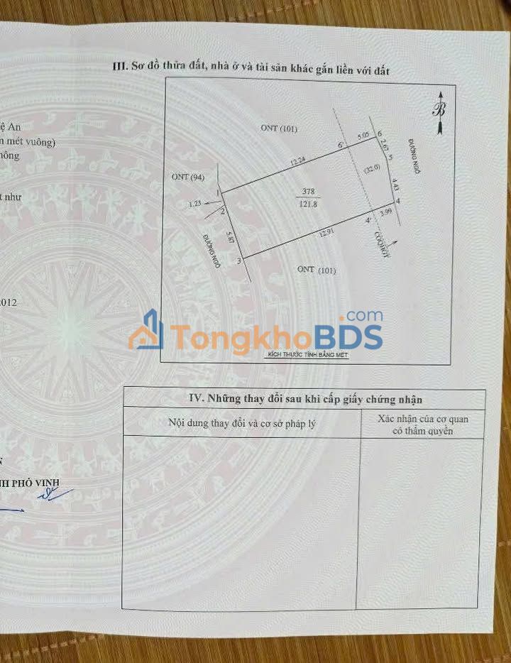 Đất Vàng Xã Hưng Đông, Vinh - 122m² - Sổ Đỏ Sẵn Sàng