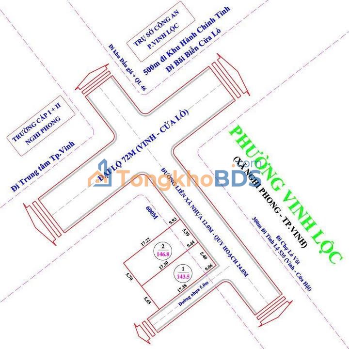 Đất Nền Mặt Tiền 24m Nghi Phong, TP. Vinh - Kinh Doanh & An Cư Lý Tưởng