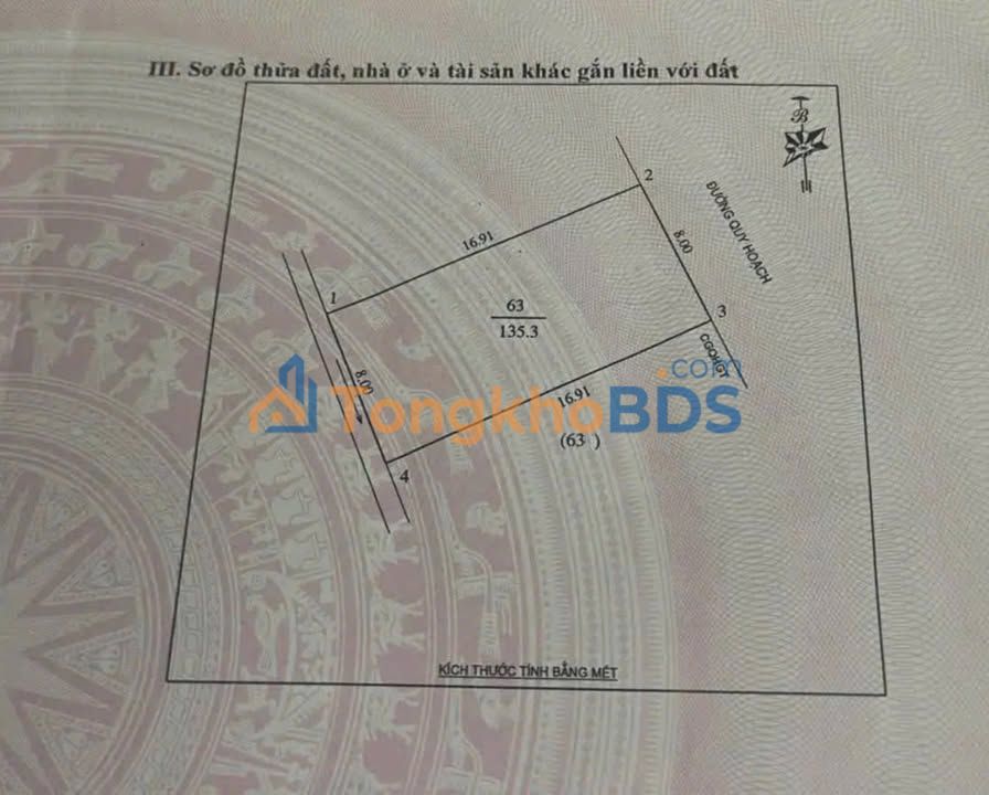 Đất Nền Nghi Phú Vinh 135.3m² - Mặt Tiền Rộng 8m, Đường 16m - Sổ Đỏ Rõ Ràng