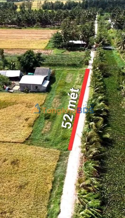 Bán Nền Mặt Tiền Đal 52m Châu Thành, Trà Vinh - 534.8m² Giá 285 Triệu