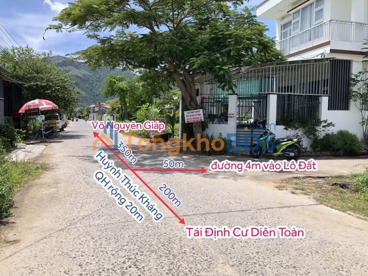 Đất Diên Toàn 76.5m² Full Thổ - Sổ Đỏ Sẵn Sàng - Giá 1.29 Tỷ