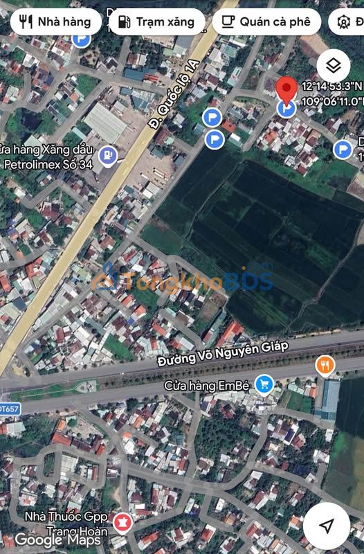 Đất Diên Toàn 60.9m² full thổ cư, giá 1.188 tỷ - Gần QL1A, ô tô vào tận nơi