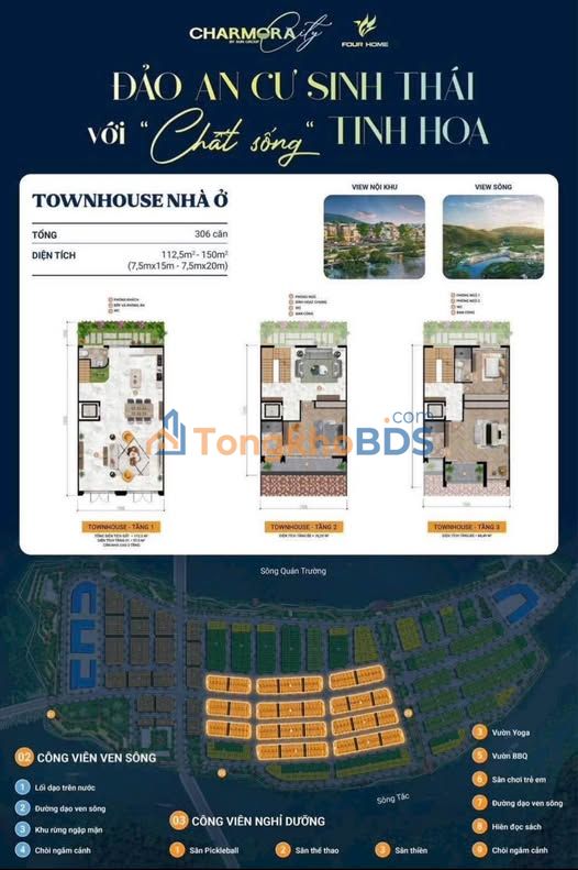 Liền kề Charmora City Nha Trang - Sổ hồng lâu dài, giá chỉ từ 12.4 tỷ