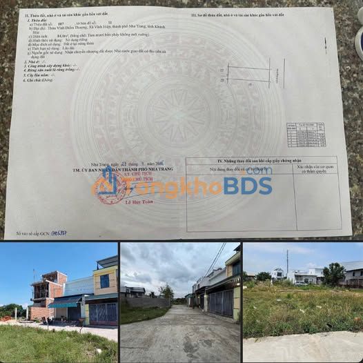 Đất Vĩnh Hiệp Nha Trang 84m² Sổ Hồng Sẵn - Giá 2 Tỷ