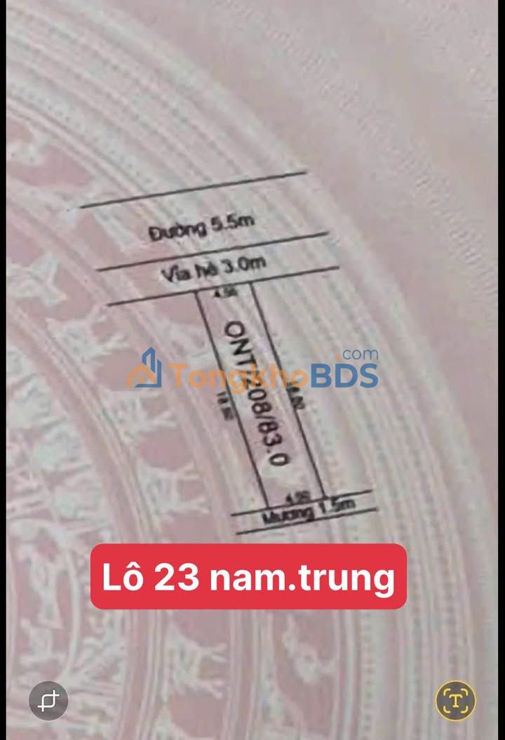 Đất Nền 83m² Nam Sách, Hải Dương - Giá 2 Tỷ, Kinh Doanh & An Cư Tốt