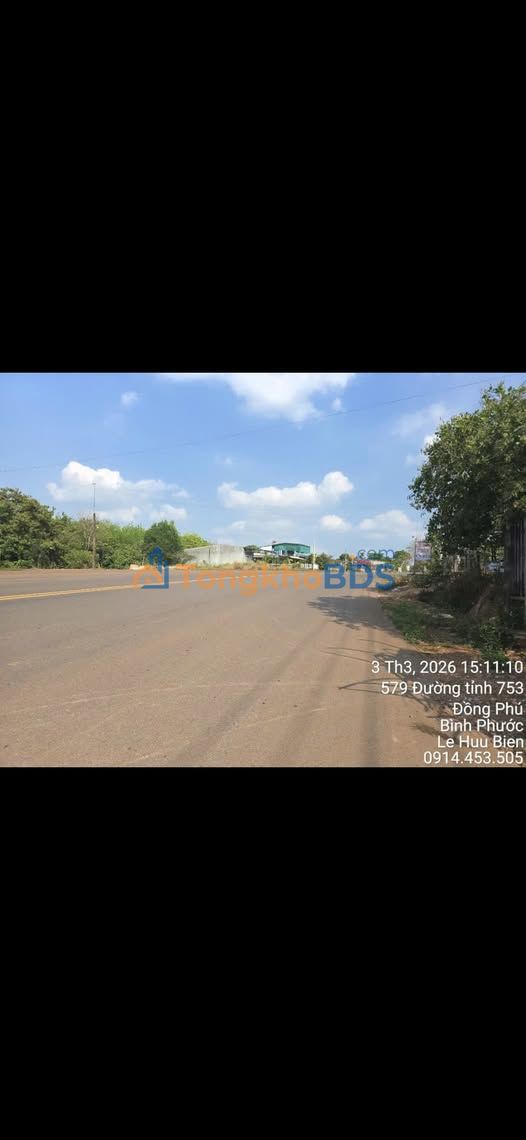 Đất nền DT753 Đồng Xoài 2.927m² 7.25 tỷ - Sổ đỏ chính chủ