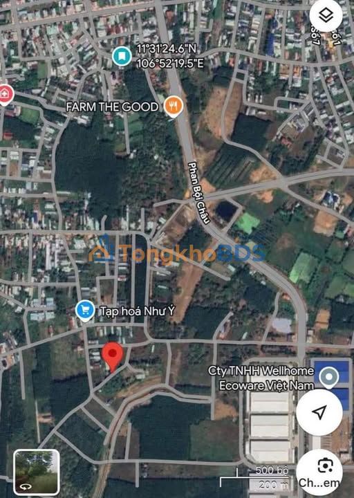 Dat nen Dong Xoai 190m2 700 trieu - So do chinh chu