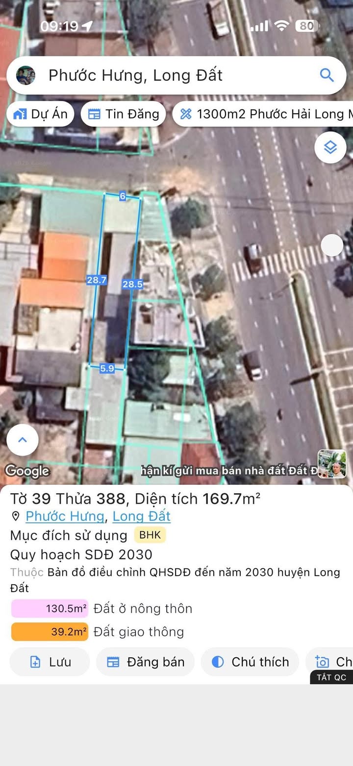 Bán đất tặng nhà Long Hải 170m² - Mặt tiền nhựa Nguyễn Tất Thành, kinh doanh đỉnh!