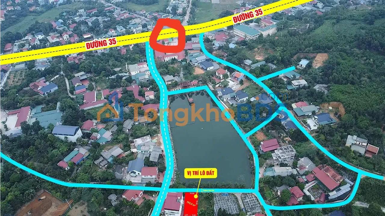 Đất nền view hồ Phong Châu, Việt Trì - 95m² sổ đỏ thổ cư, giá chỉ hơn 1 tỷ