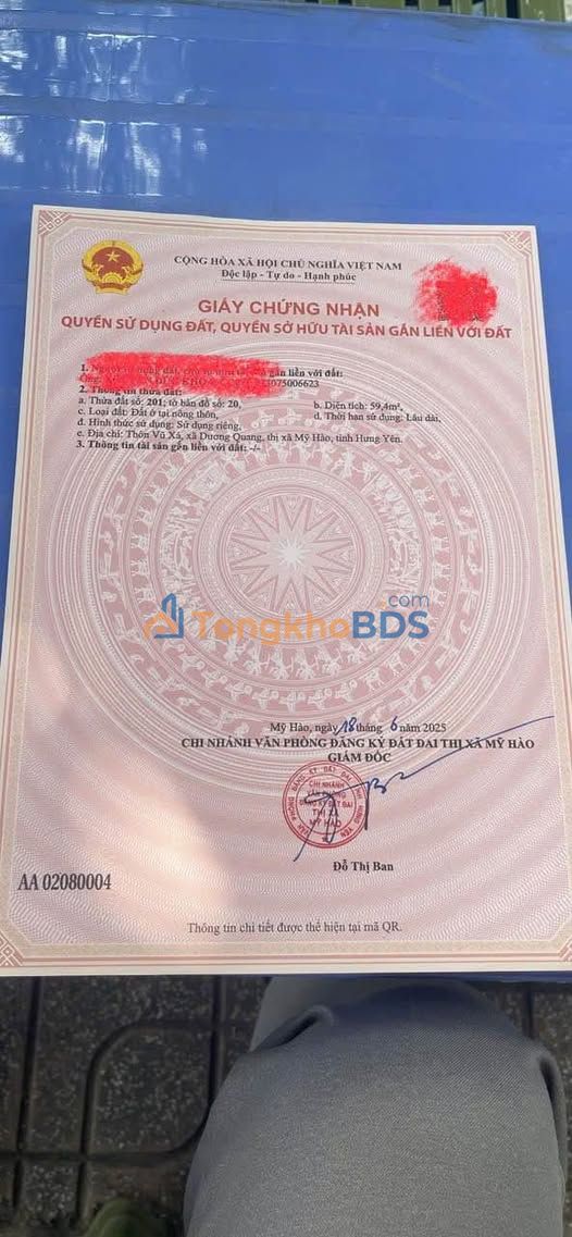 Nhà riêng Dương Quang Mỹ Hào 60m² 1.1 tỷ - Chính chủ bán