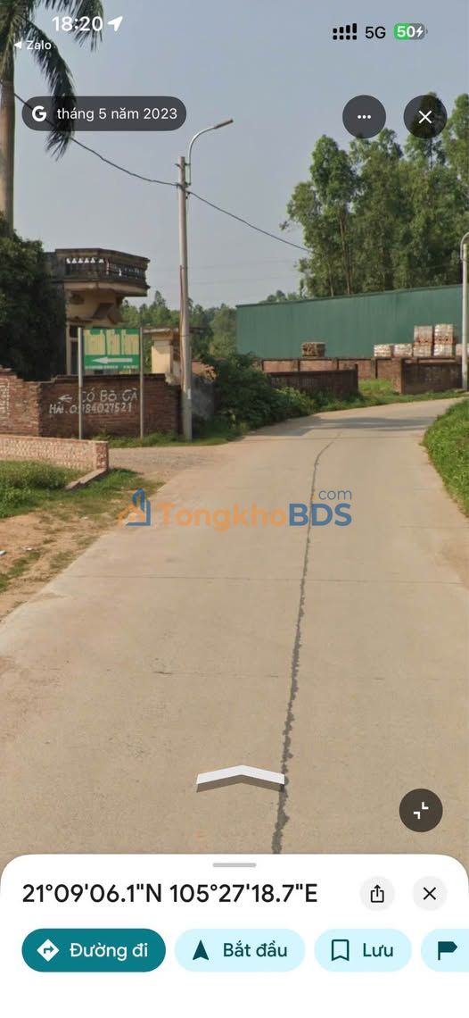 Đất thổ cư Ba Vì 107m² - Sổ đỏ chính chủ, giá 1 tỷ