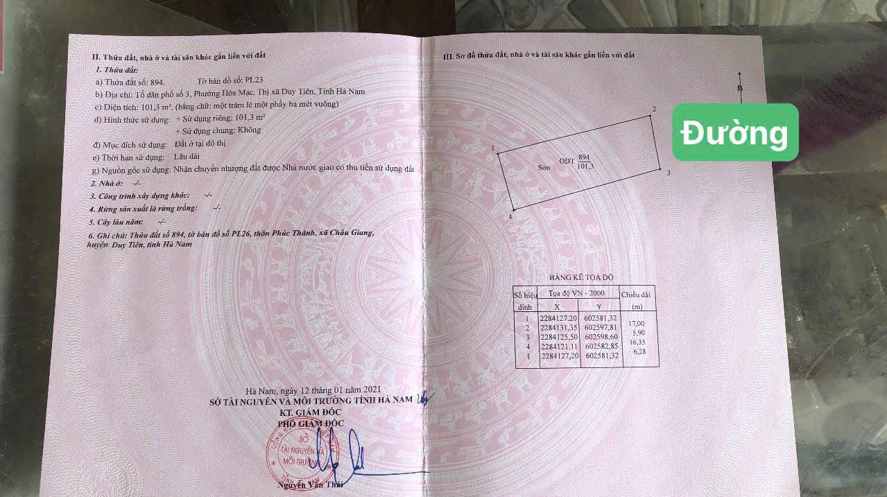 Đất Nền Phúc Thành Hoà Mạc 101m² - Sổ Đỏ Sẵn Sàng, Đầu Tư Sinh Lời Cao