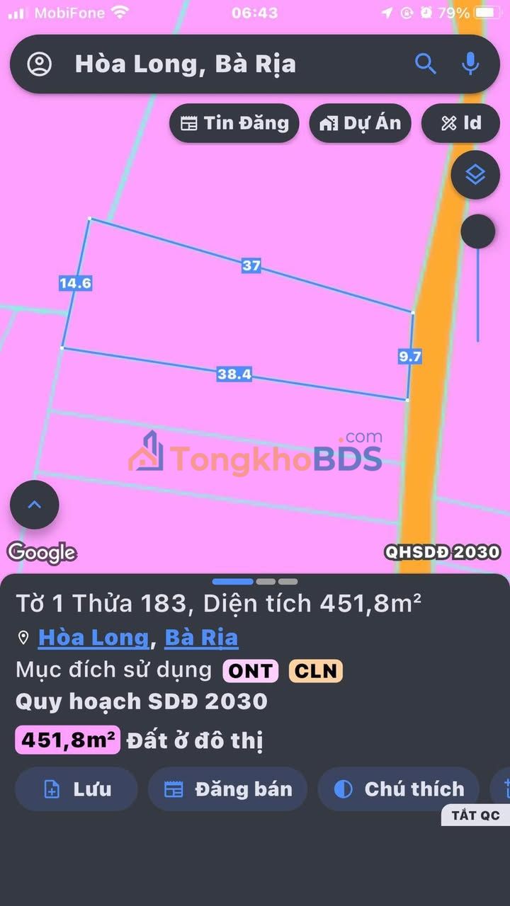 Bán Đất Nền 451m² Sóc Trăng - Nở Hậu Tài Lộc, Giá 3.1 Tỷ