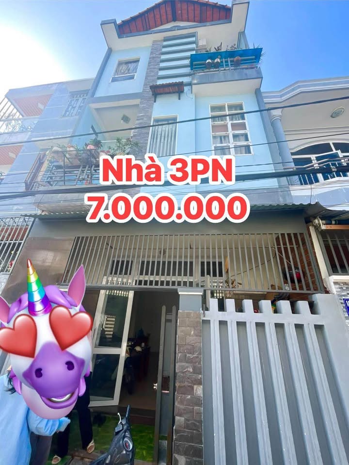 Cho Thuê Nhà 3 Tầng Hẻm Oto Lê Hồng Phong, Nha Trang - 50m², 3PN, 7 Triệu/Tháng