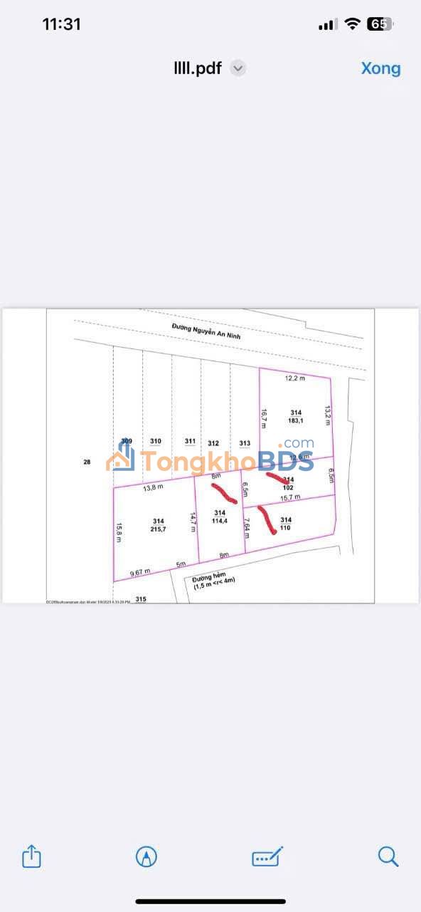 Đất nền Phước Hải 97m² - Sổ đỏ sẵn, 600m ra biển Bãi Tắm