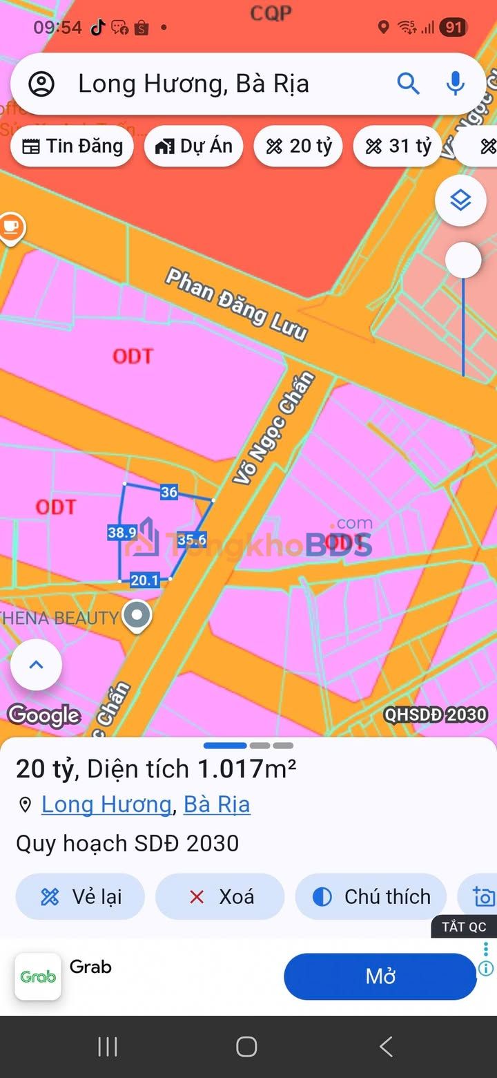 Bán Gấp Nhà Vườn 1017m² Mặt Tiền 35m Đường Võ Ngọc Chấn, Bà Rịa - Pháp Lý Hoàn Công