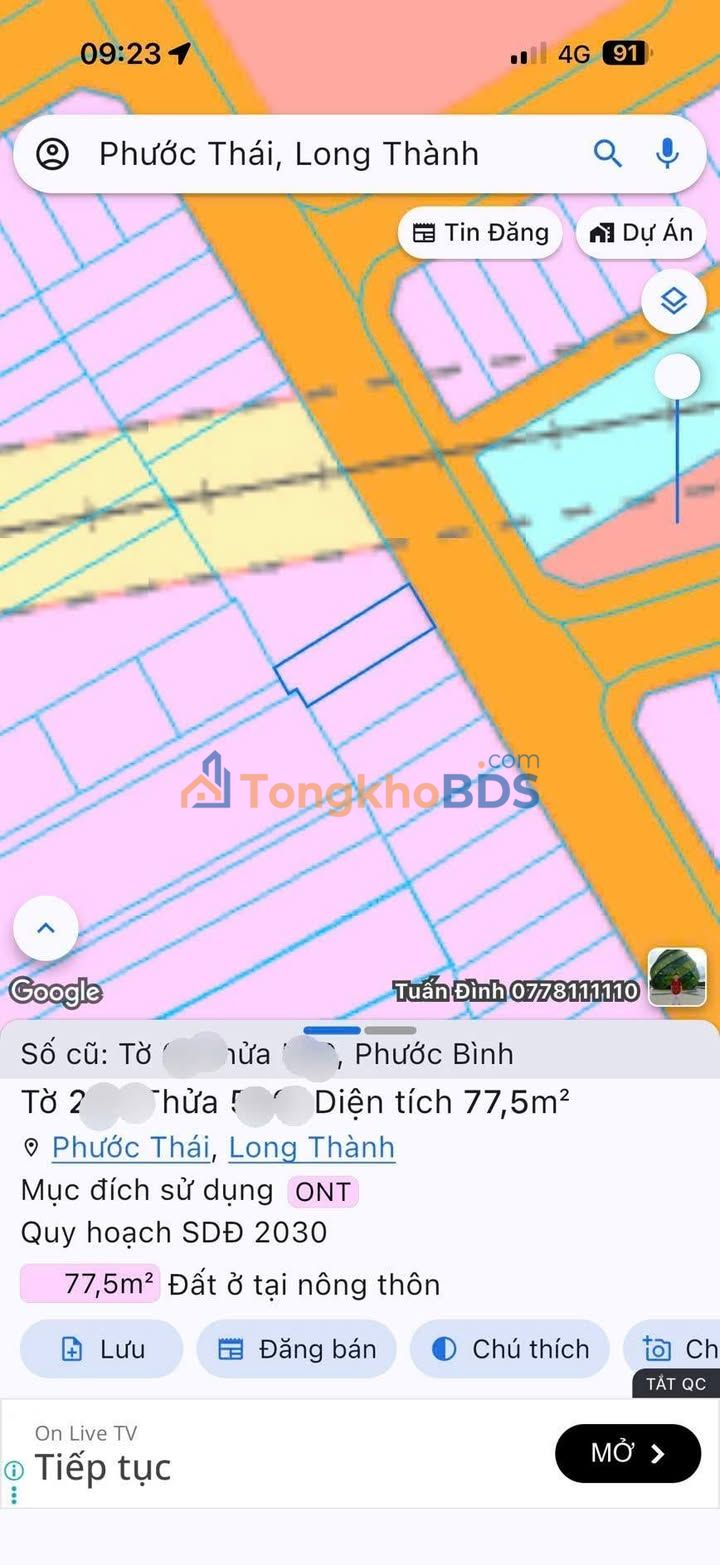 Nhà Mặt Tiền Chợ Phước Thái, Long Thành - 75m² Sổ Hồng Riêng, Giá 4 Tỷ+