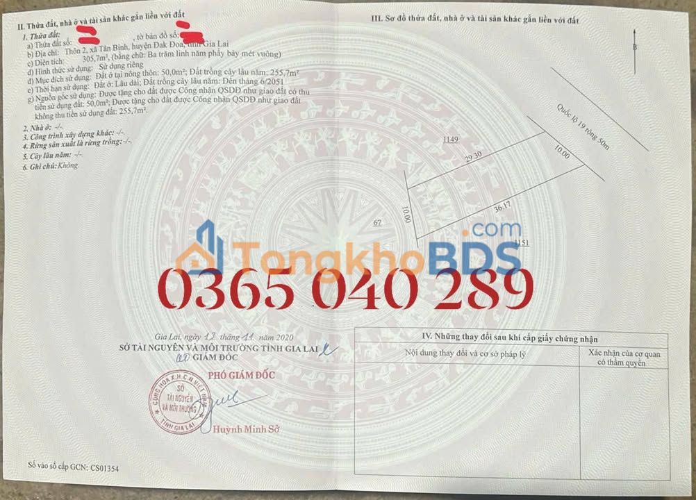 Đất Nền 10x36m QL19 Tân Bình Đăk Đoa - Giá Thỏa Thuận