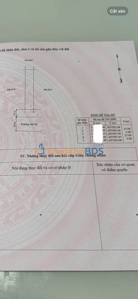 Đất thổ cư Mặt tiền Đào Duy Tùng, Phan Thiết - 135.5m² - 4.6 Tỷ