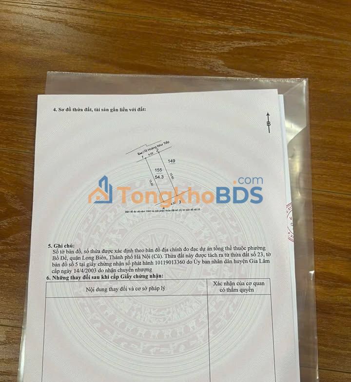 Bán đất nền 54m² Hoàng Như Tiếp, Long Biên - Ngõ thông ô tô, giá nhỉnh 1 tỷ