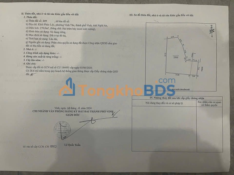 Nhà Mặt Tiền Nguyễn Khuyến Vinh 270m² 4PN Hướng Đông Nam - Kinh doanh Đắc Lộc