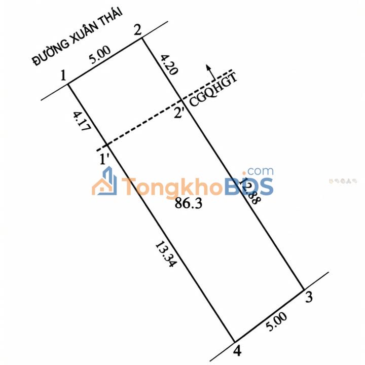 Nhà Mặt Tiền Mai Hắc Đế, Vinh 86.6m² - Kinh Doanh Đắc Lợi
