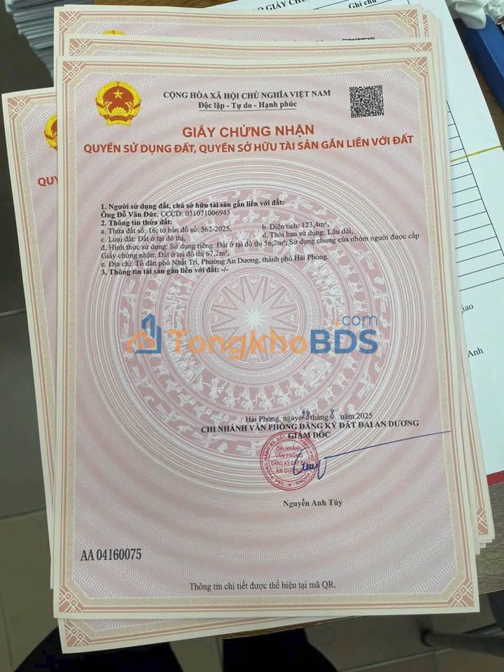 Đất nền An Dương, Hải Phòng 67.2m² - Sẵn sàng xây kinh doanh, ô tô vào tận nơi