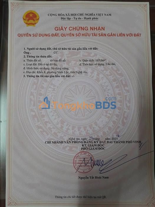 Đất Nền Nghi Phong 165m² Hướng Bắc - Giá 2.53 Tỷ, Sẵn Sổ Đỏ