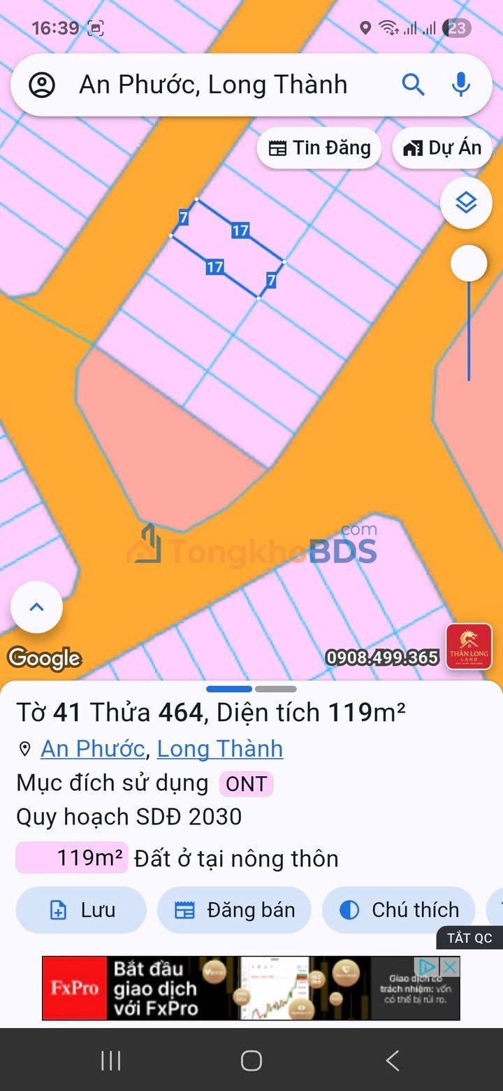 Đất Sổ Hồng Thung Lũng Xanh Long Thành - 119m² Giá 1.6 Tỷ