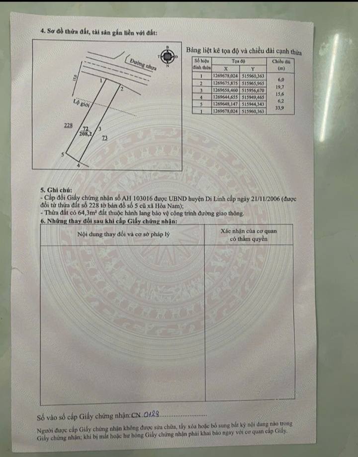 Đất Nền Mặt Đường Liên Xã Di Linh, Lâm Đồng - 240m² Sẵn Sổ Hồng