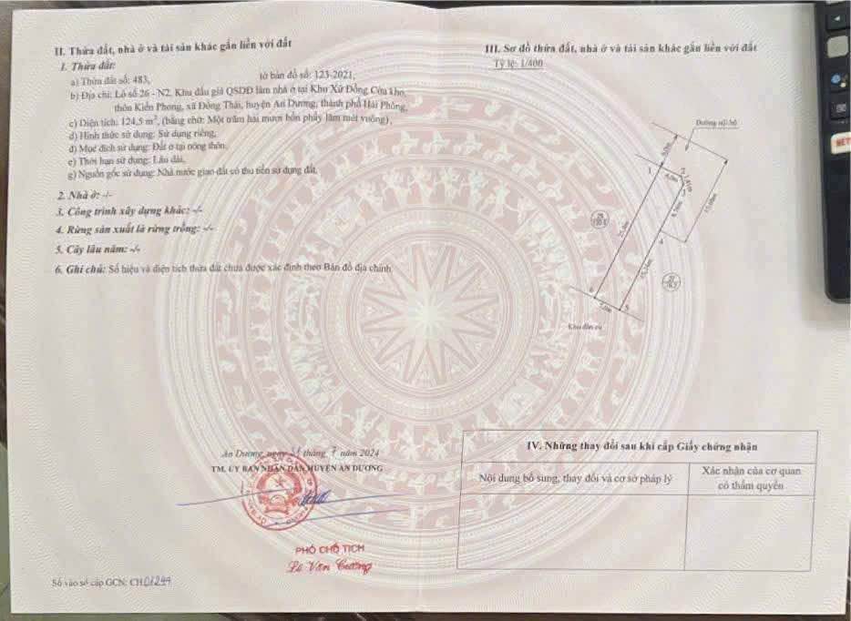 Đất nền Lô Góc 125m² Khu Đấu Giá Kiều Phong, An Dương - Sổ Hồng Sẵn Sàng