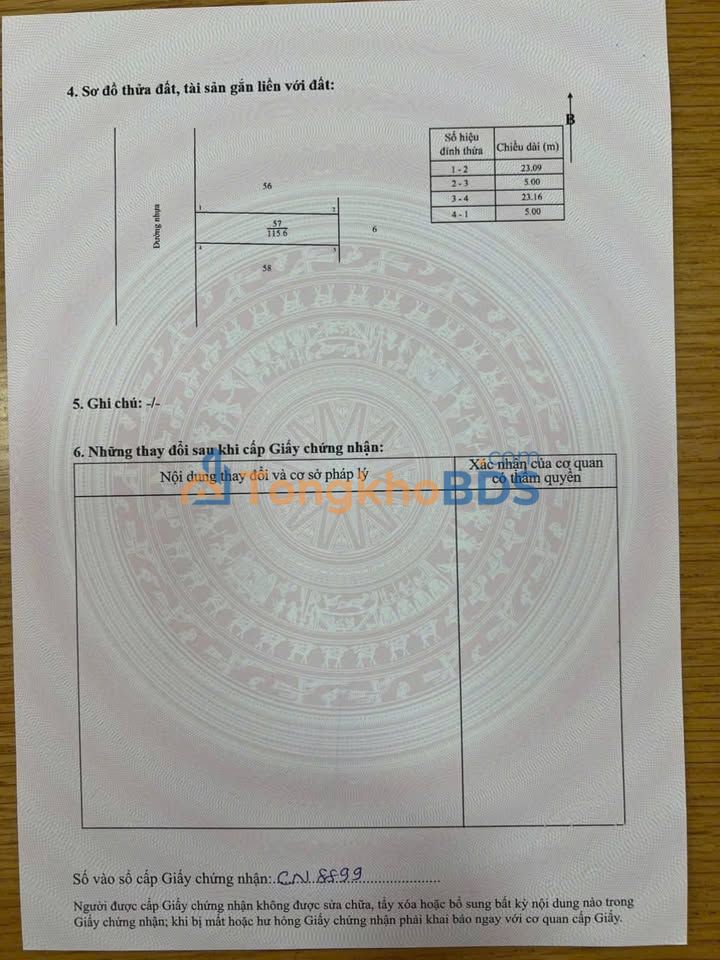 Bán Đất Nền Xã Hòa Hưng, Xuyên Mộc - Sổ Đỏ 130m², Giá Chỉ Từ 5xx Triệu