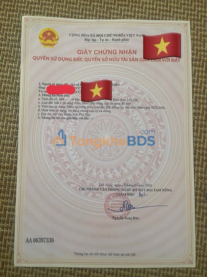 Đất Nền Tam Nông, Phú Thọ 138m² - Đầu Tư Sinh Lời Cao