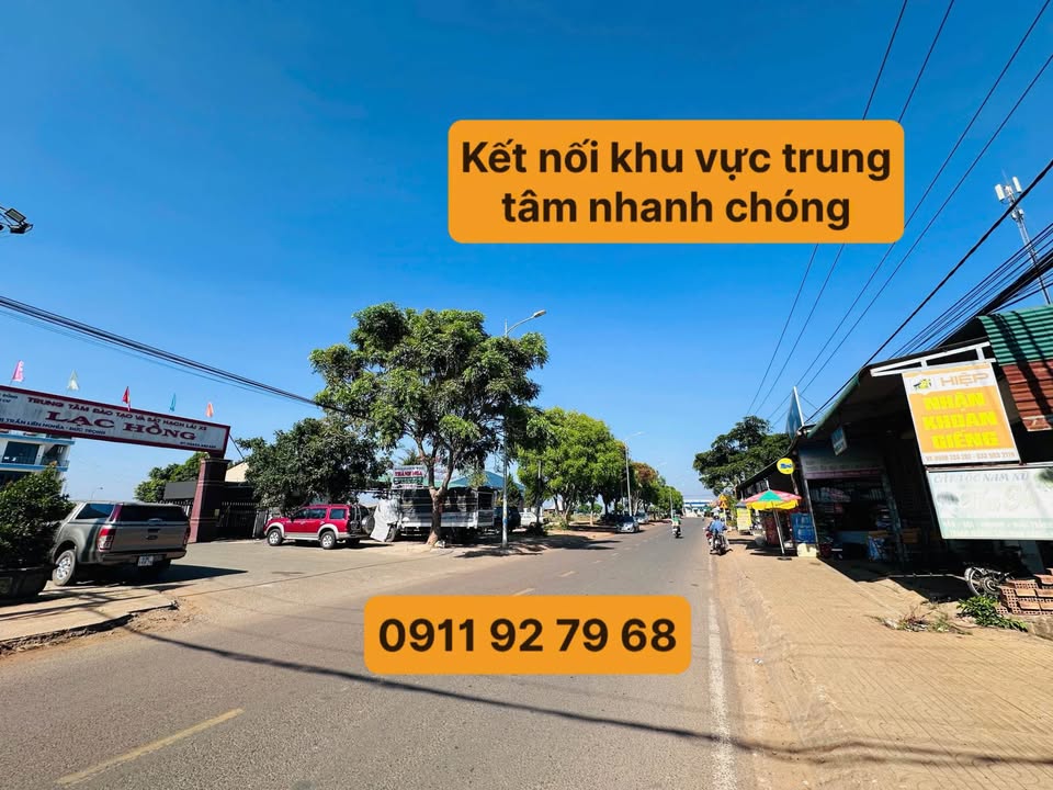 Bán đất thổ cư 100m² gần Trường lái Lạc Hồng, Đức Trọng - Hướng Tây