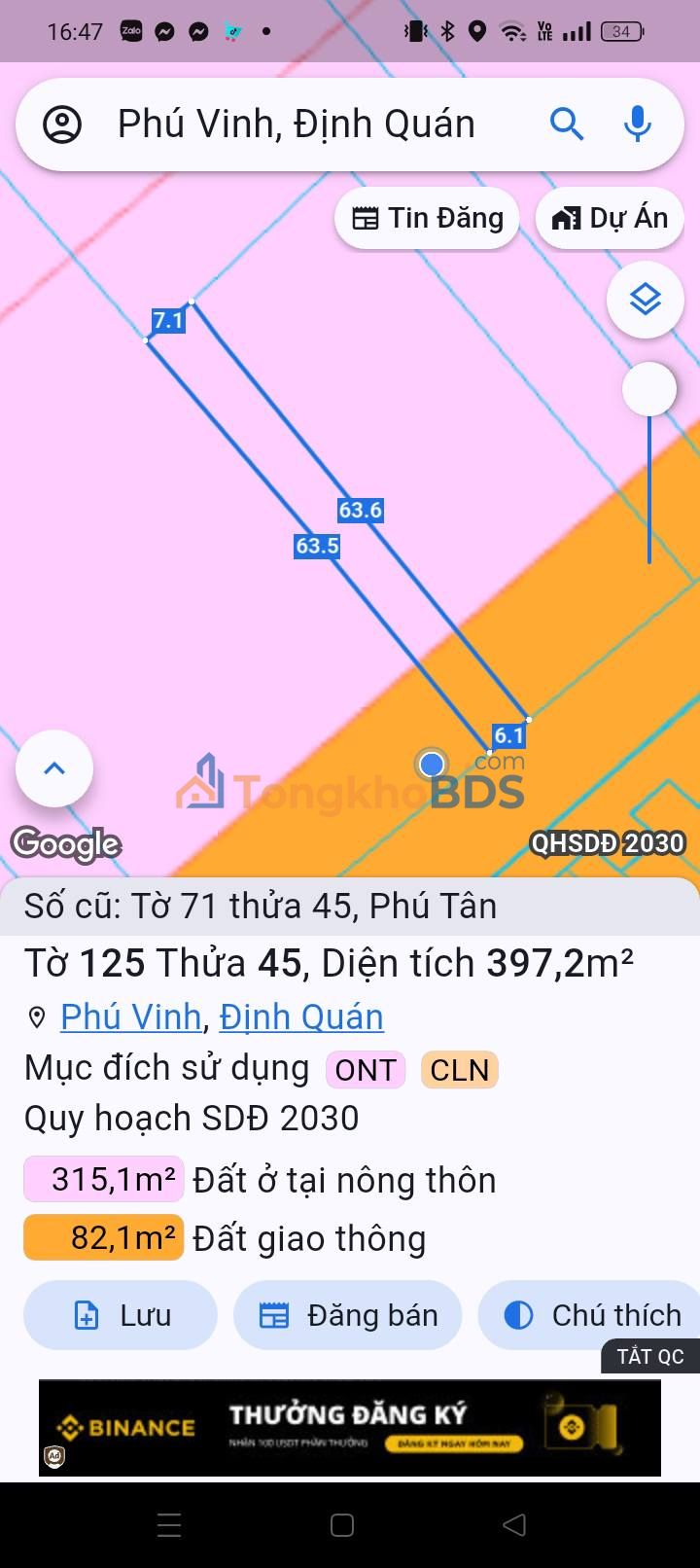 Đất Mặt Tiền Quốc Lộ 20, Định Quán, Đồng Nai - 384m² Thổ Cư, Giá 2.9 Tỷ
