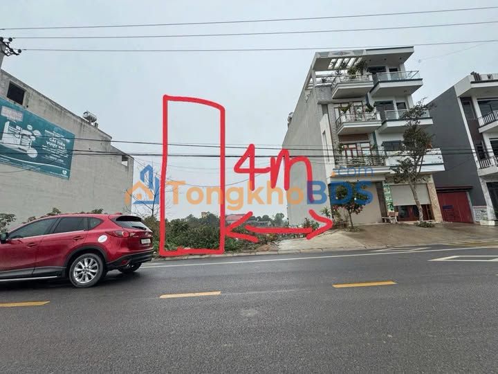 Bán đất trục chính Hoàng Hoa Thám, Bắc Giang - 80m², 4 tỷ