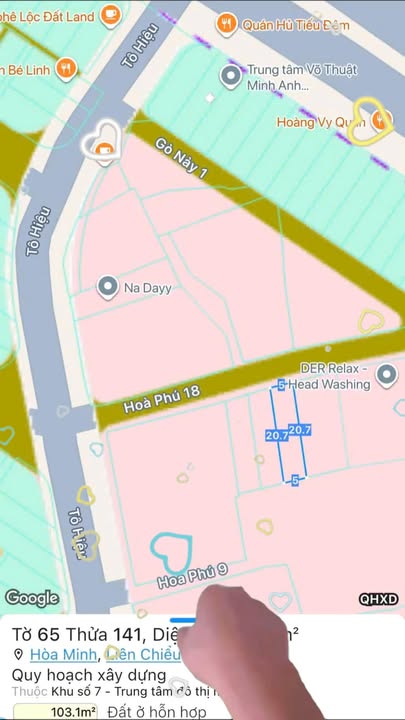 Bán đất kiệt ô tô 300 Tô Hiệu, Đà Nẵng - 103m² có nhà gác lửng, giá 5.2 tỷ