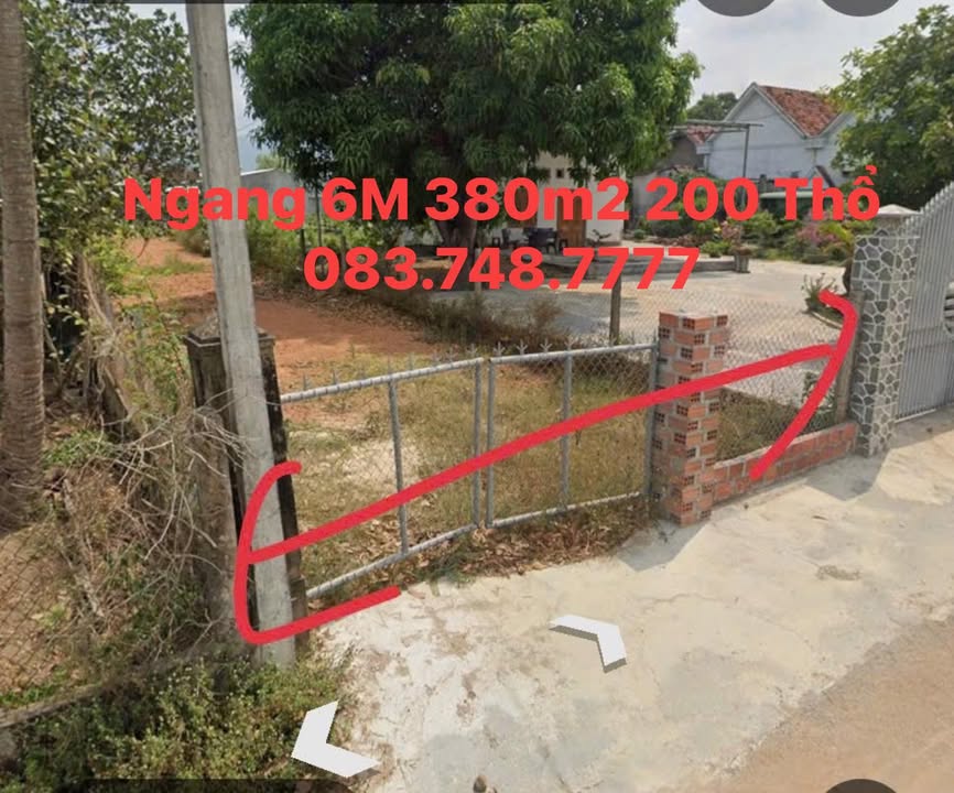 Bán Đất 380m² Xã Cát Trinh, Phù Cát - Gần UBND, Sẵn 200m² Thổ Cư