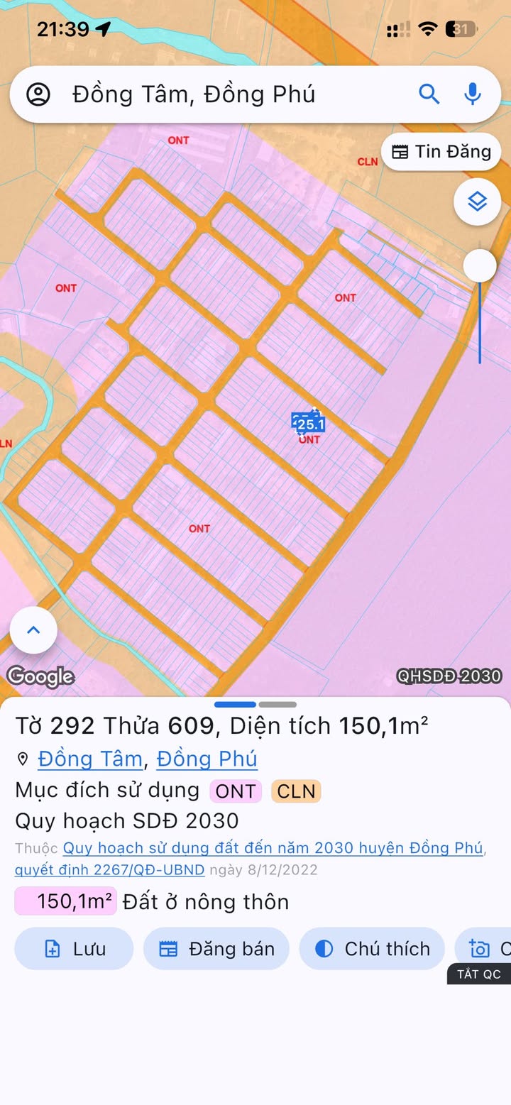 Đất Nền 15000m² Chơn Thành, Bình Phước - Gần Cao Tốc, Giá 5 Tỷ