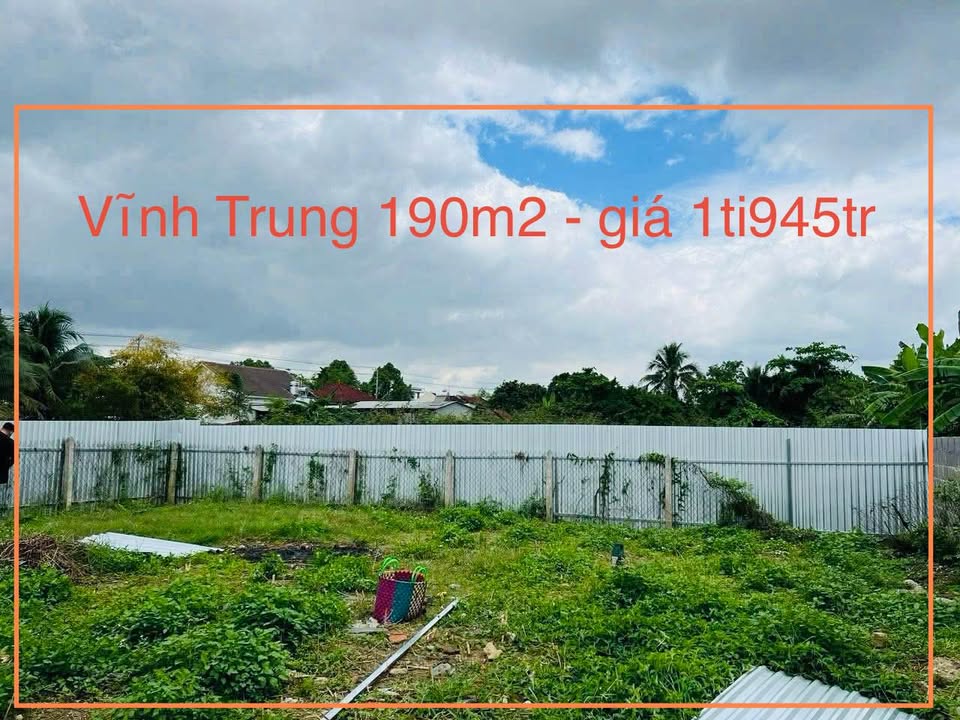 Đất Nền Võ Cạnh 192m² Giá 1.9 Tỷ - Sổ Đỏ Full Thổ Cư, Gần Biển