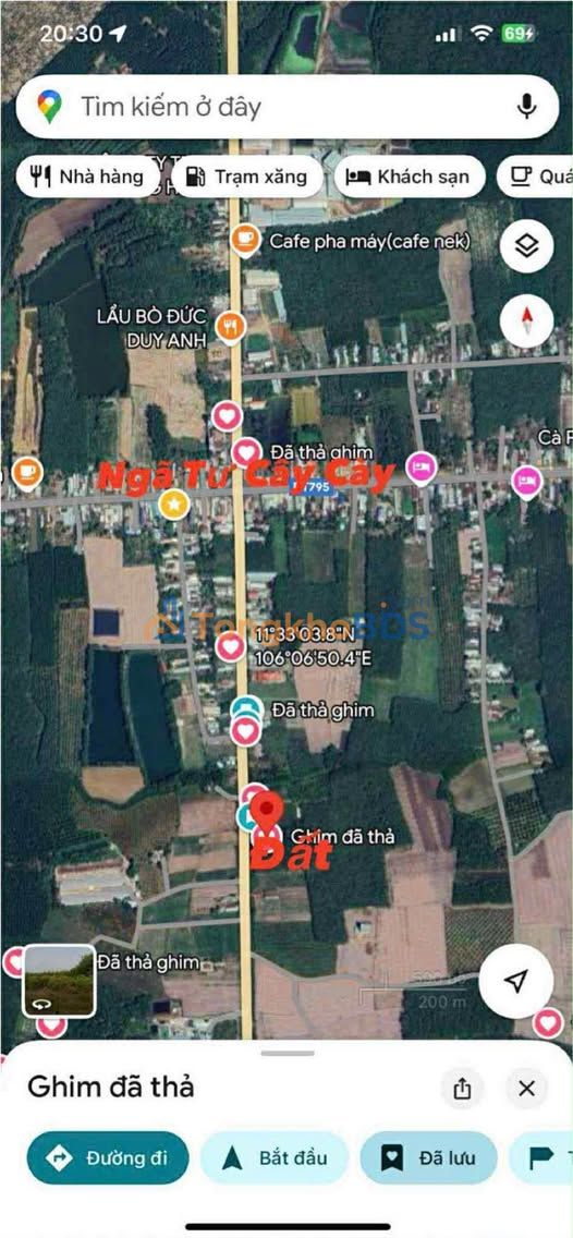 Bán Đất Mặt Tiền Đường 793 Gò Dầu, Tây Ninh - 2556m² Sổ Hồng, Giá 3.47 Tỷ