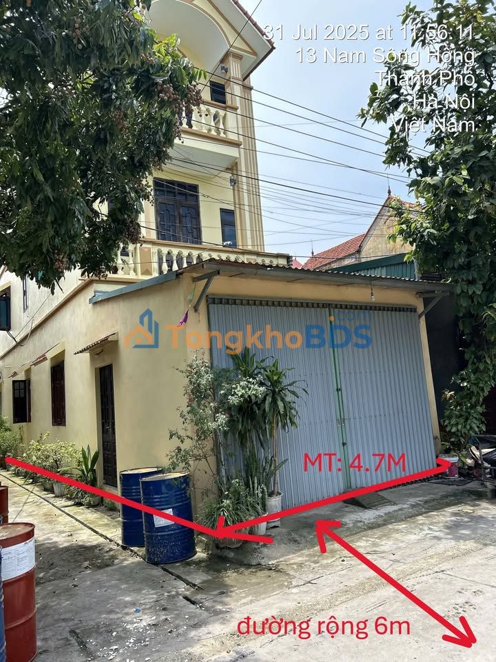 Bán Gấp Đất 112.5m² Tặng Nhà 3 Tầng, 2 Mặt Tiền Trung Châu, Đan Phượng