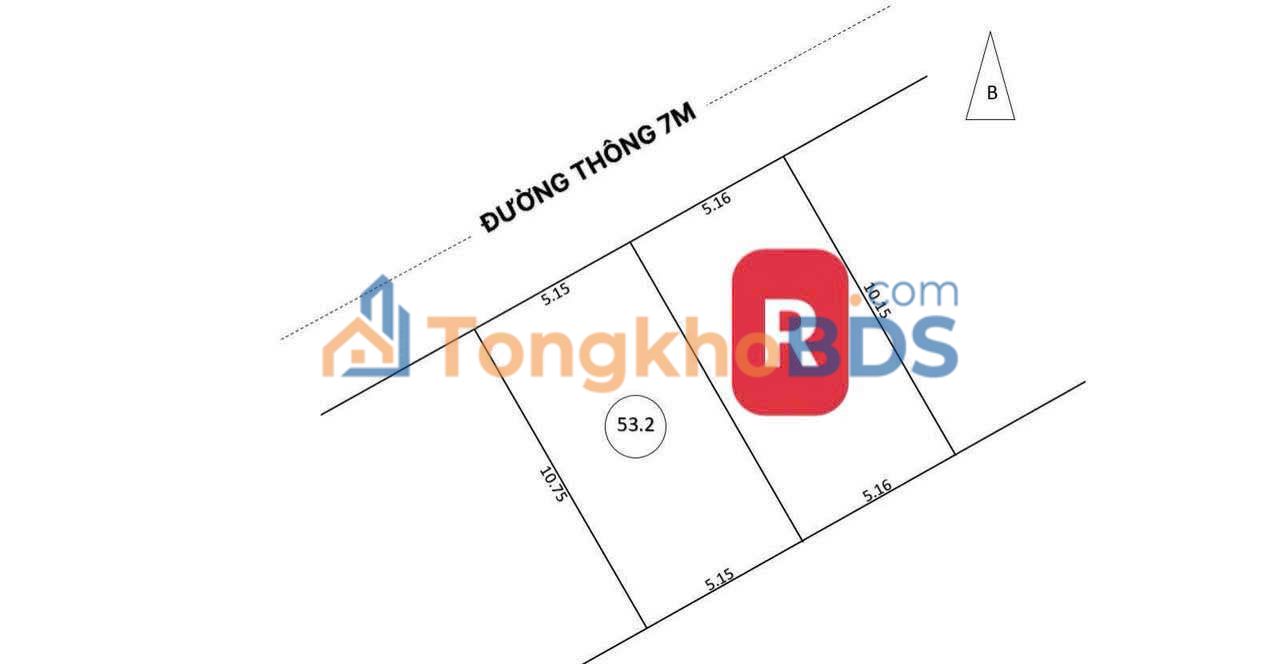 Bán đất nền 53.1m² Phường Hưng Lộc, TP Vinh - Đường thông, gần chợ Cọi