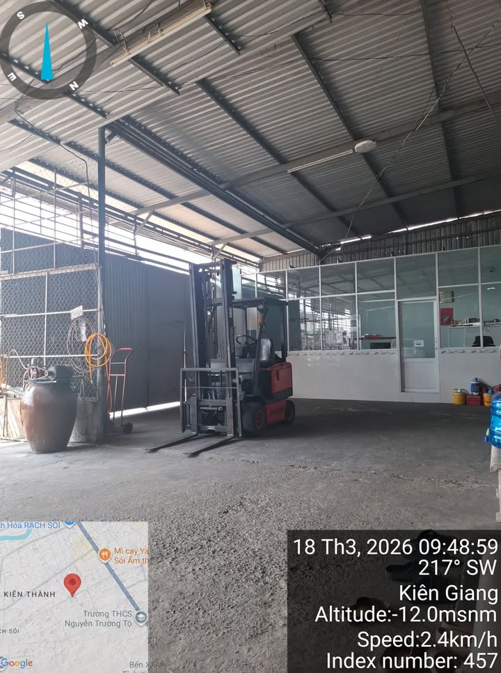 Cho thuê kho 400m² Nguyễn Thiện Thuật, Rạch Giá - Lộ xe 15 tấn, Sẵn sàng sử dụng