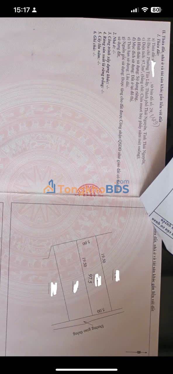 Bán 200m² Đất Vàng Phường Gia Sàng, TP. Thái Nguyên - Sát Siêu Thị GO