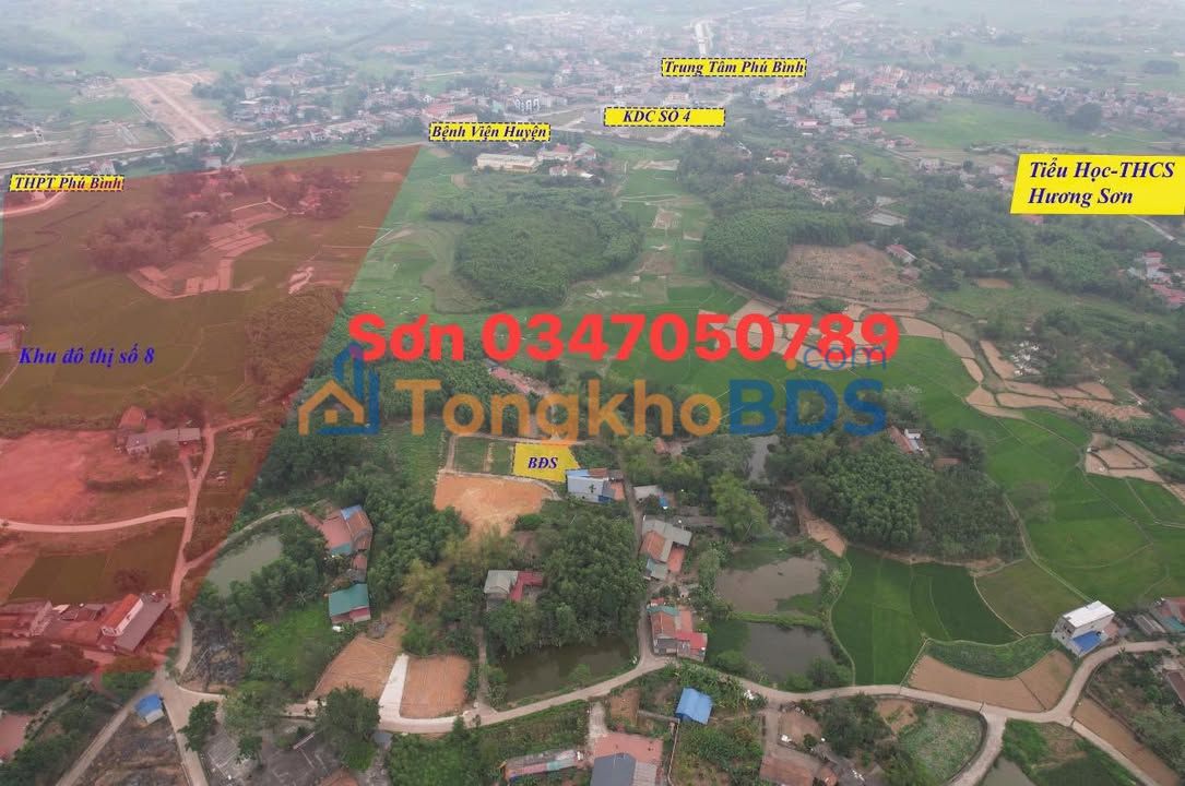 Đất Phú Bình 150m² Thổ cư - Giá chỉ 5xx Triệu - Đầu tư sinh lời!