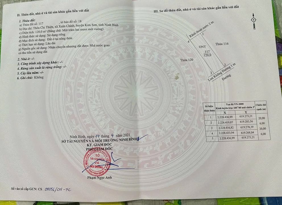 Đất nền Kim Sơn 120m² - Sổ đỏ sẵn, đầu tư sinh lời tốt!